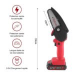 Mini Tronçonneuse à Main sécurité