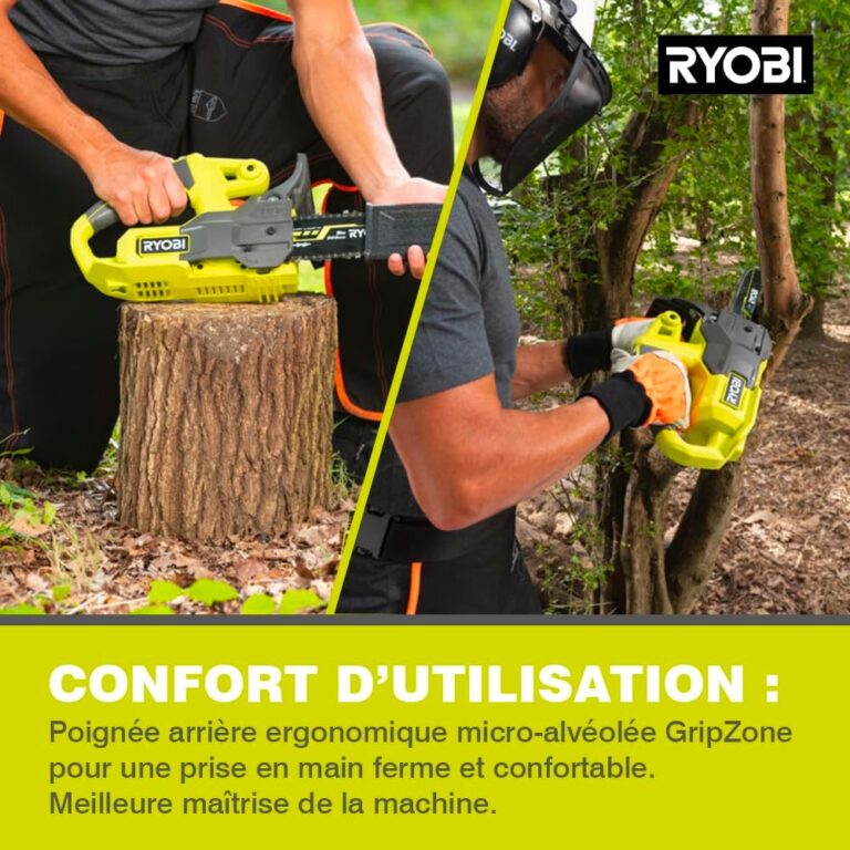 Tronçonneuse électrique sans balais 21V 12 pouces outillage de jardinage coupe bois sans fil