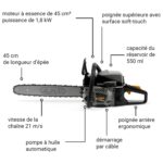 Tronçonneuse Élagueuse Alpina fonctionnalités