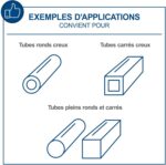 Tronçonneuse à Métaux Industrielle exemple d'utilisations