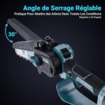 Mini Tronçonneuse 8 Pouces angle réglable