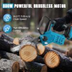 Mini Tronçonneuse Grande Autonomie 800W