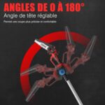 Perche Télescopique Taille Arbre Électrique Angle Réglable