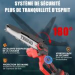 Perche Télescopique Taille Arbre Électrique Securité