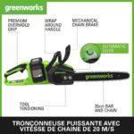 Tronconneuse Batterie 35 cm puissante