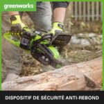 Tronconneuse Batterie 35 cm securité