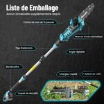 Tronçonneuse Télescopique Batterie Emballage