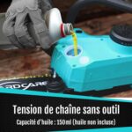 tronconneuse à batterie brushless Reservoir 150ml