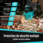 tronconneuse à batterie brushless avec Securité