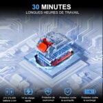 Mini Tronçonneuse à Batterie 4000Mah 6 Pouces Autonomie
