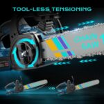 Mini Tronçonneuse à Batterie Brushless Sans Outil