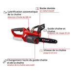 Tronçonneuse Rouge Lubrification Auto