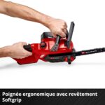 Tronçonneuse Rouge Poignée Ergonomique