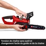 Tronçonneuse Rouge Tension de Chaine