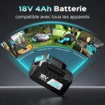 Tronçonneuse avec 2 Batteries 18V