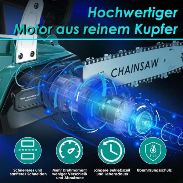 Tronçonneuse sans Fil Brushless avec Moteur